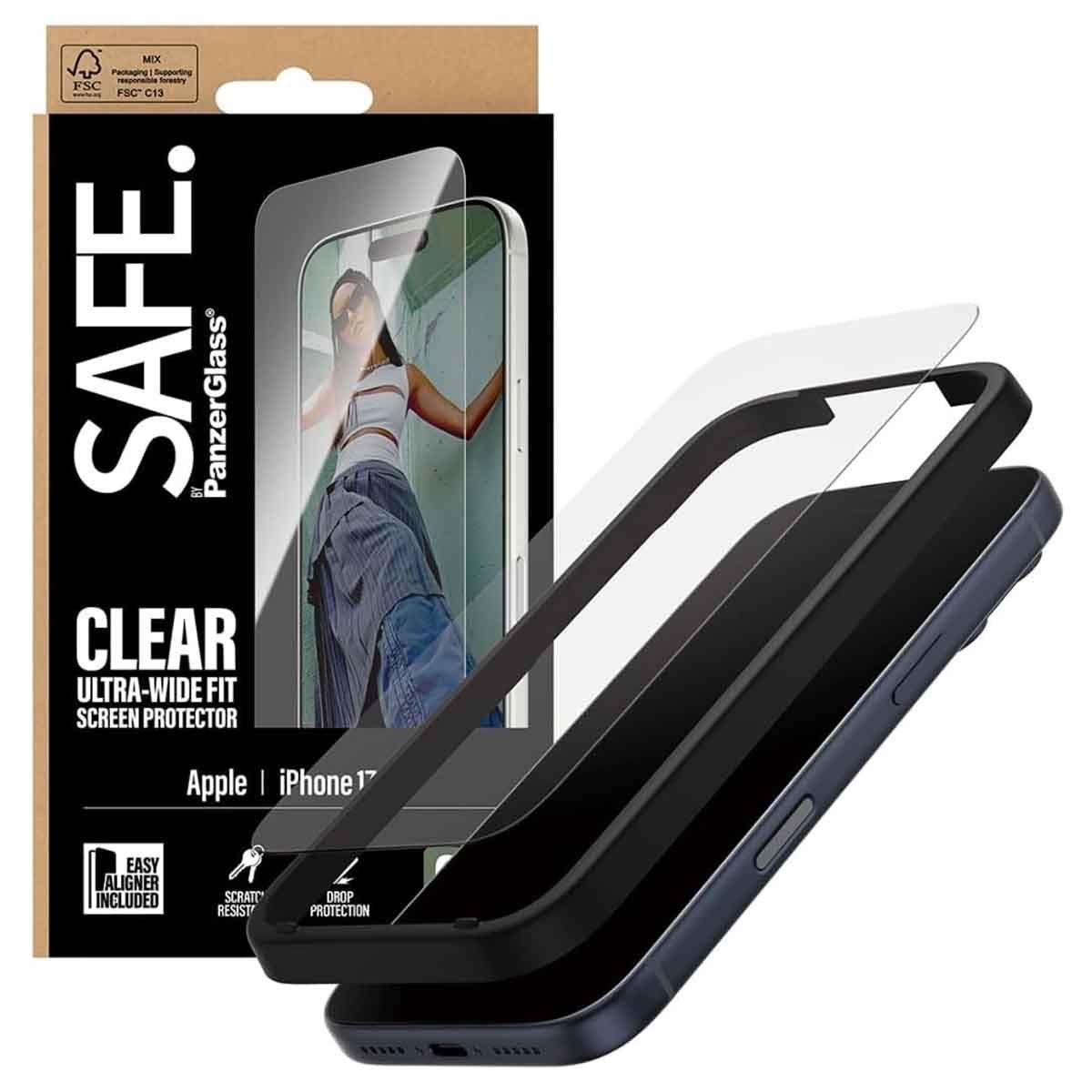 PanzerGlass Safe Clear Screen Protector Glass