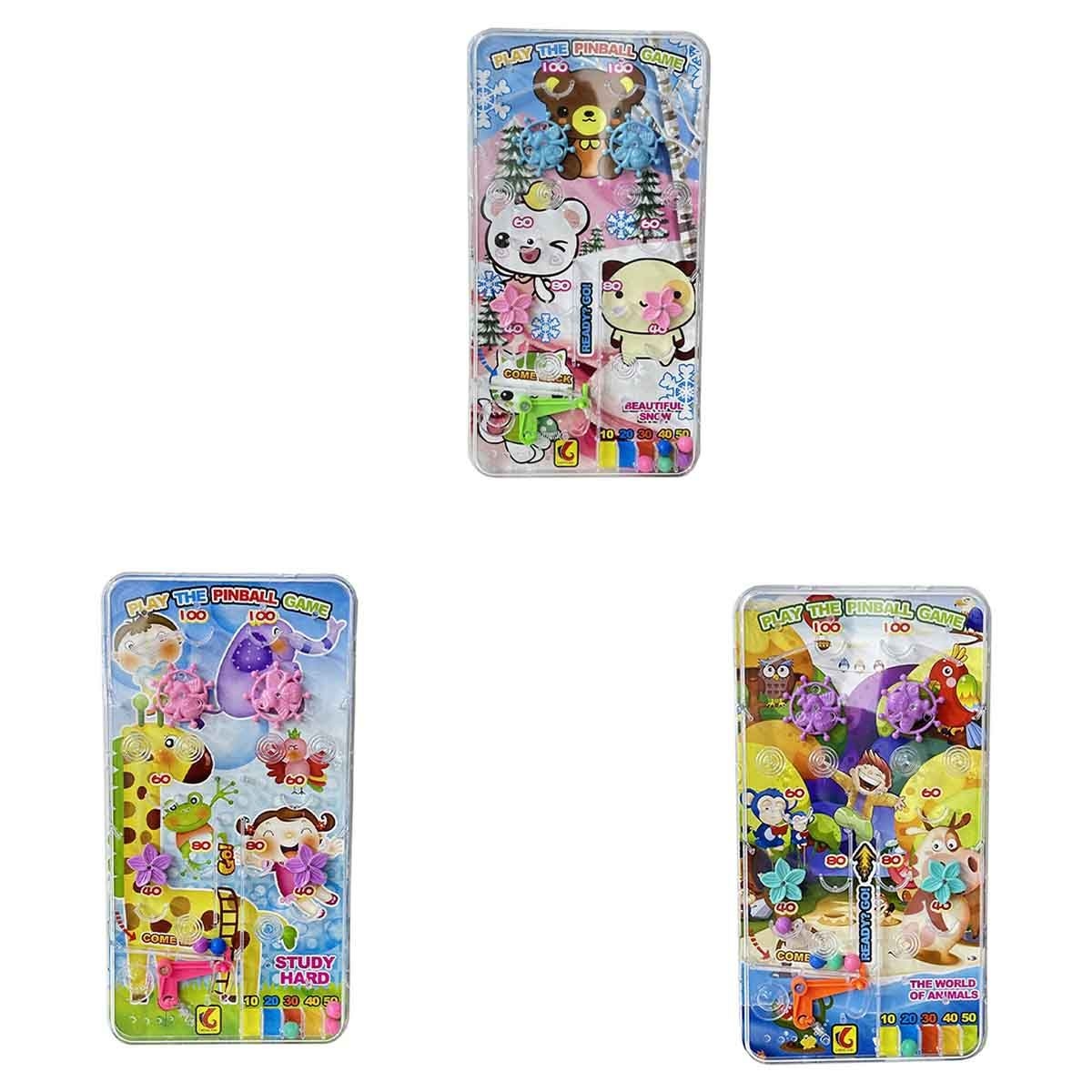 تشينغ جون لعبة بينبول متنوعة (ثلج/حيوانات/ادرس بجد) للجنسين، عمر 3-4 سنوات