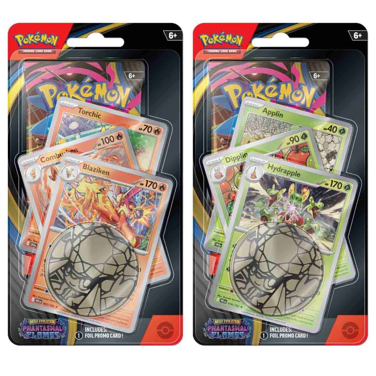 بوكيمون مجموعة باك بريميوم تشيكلين بطاقات تداول ميغا إيفولوشن فانتازمال فليمز متنوعة للاطفال من عمر 5-7 سنوات