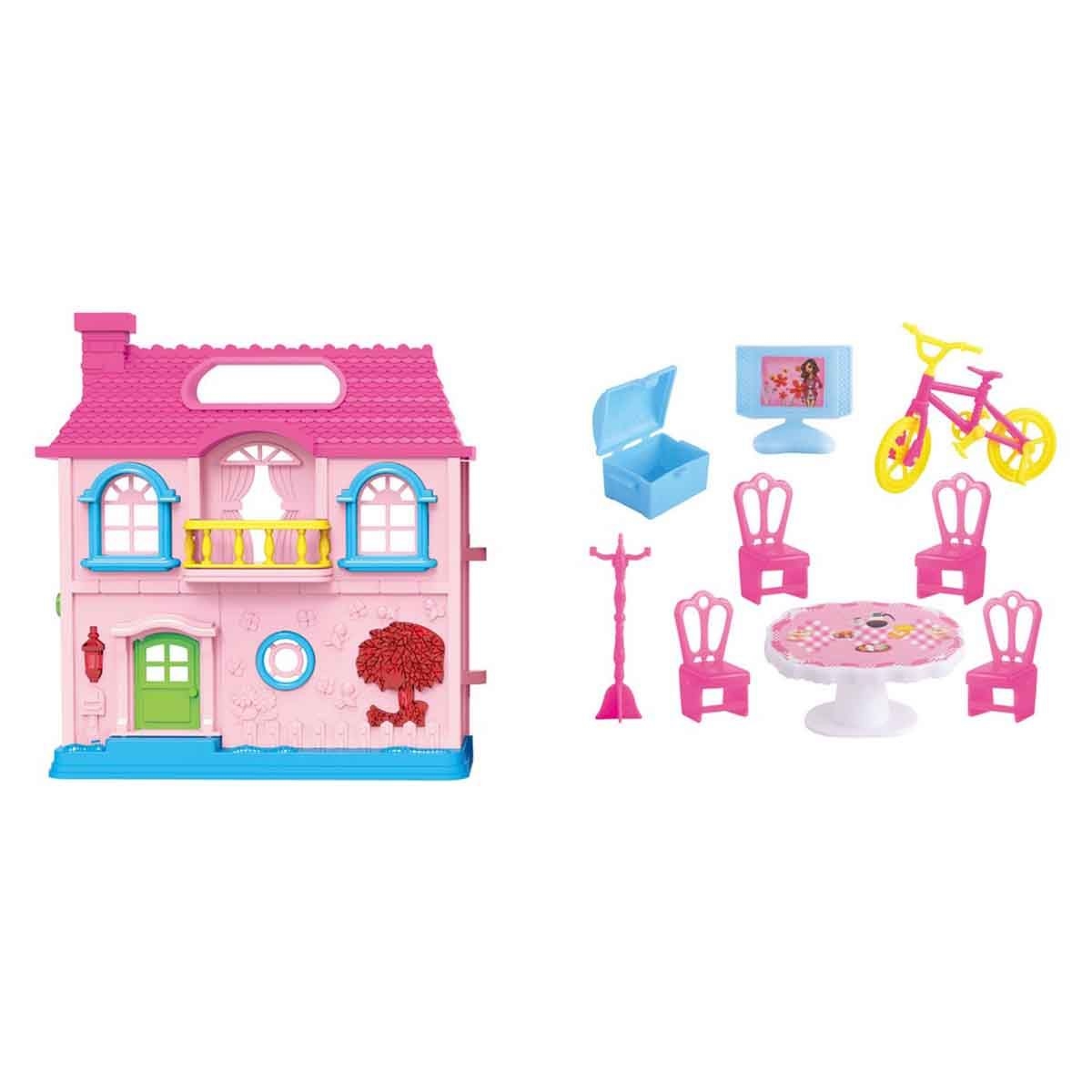 باور جوي هابي فاميلي بيت لعب متنوع للبنات، عمر 3-4 سنوات