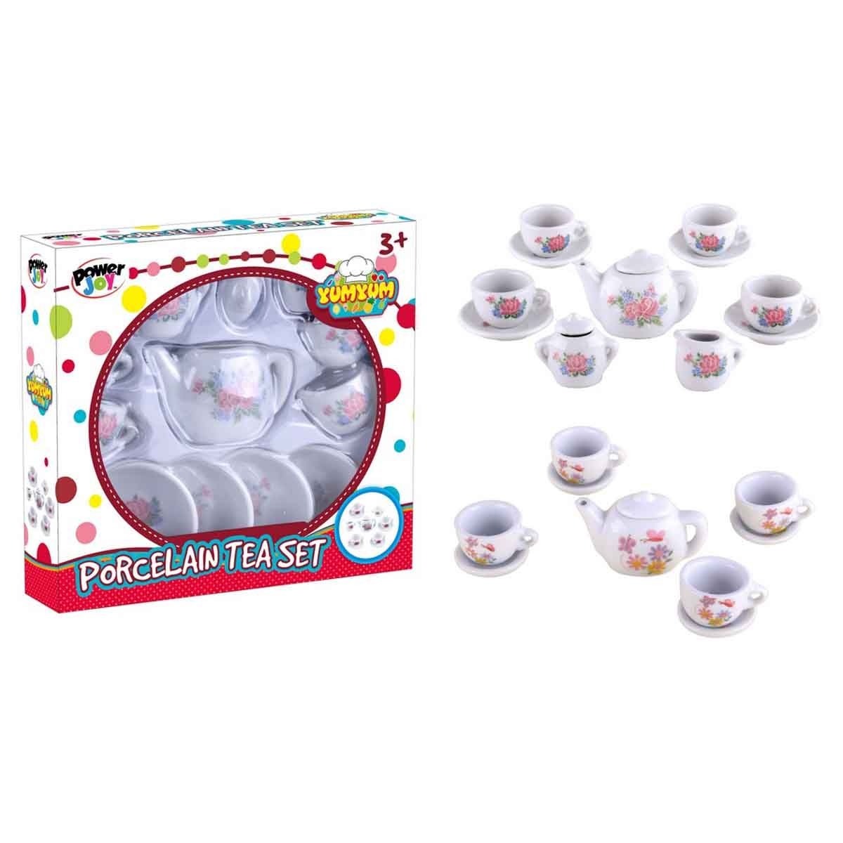 باور جوي يوميوم طقم شاي بورسلان للجنسين، عمر 3-4 سنوات