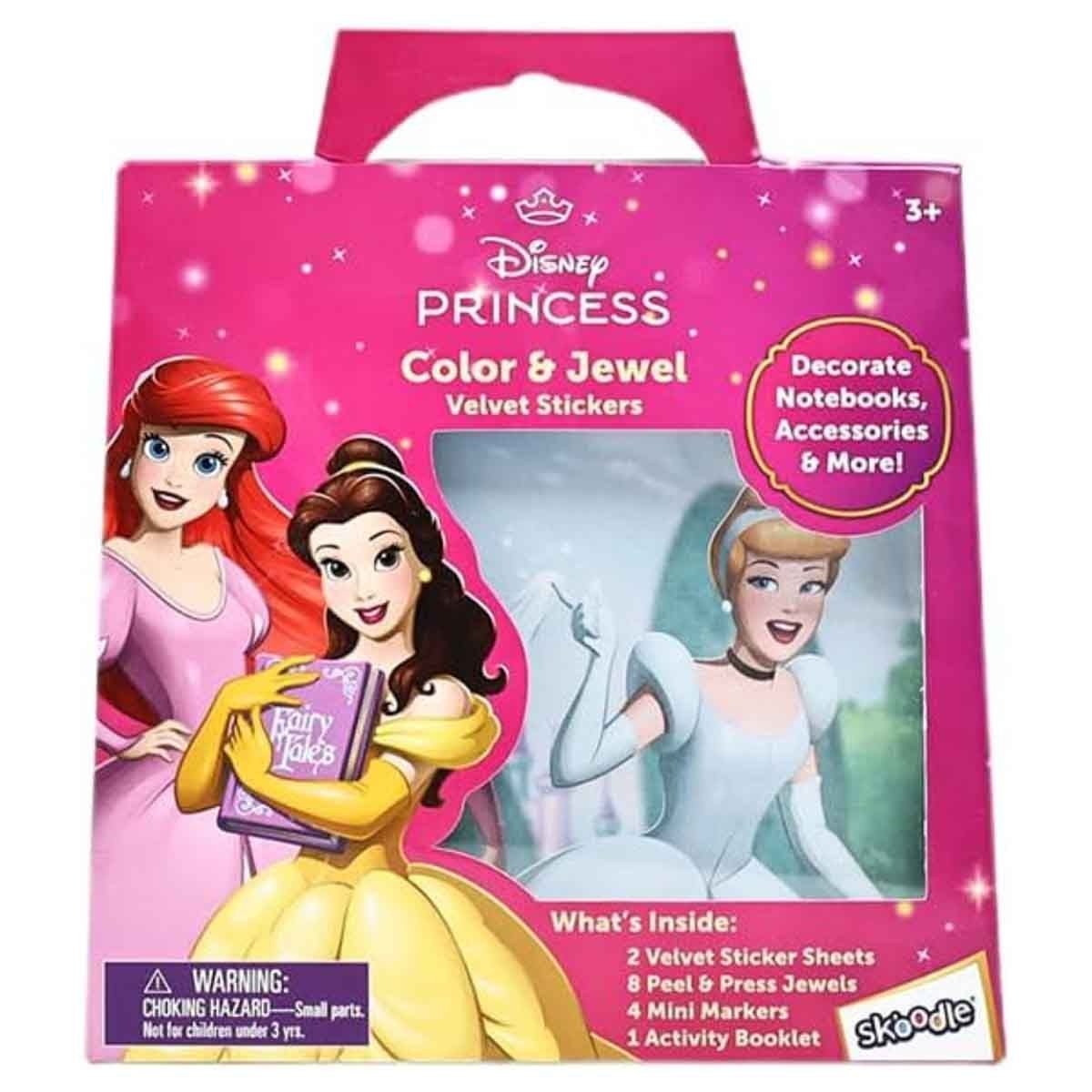 Disney Princess Color & Jewel Velvet Stickers Unisex, 3-4 Years
