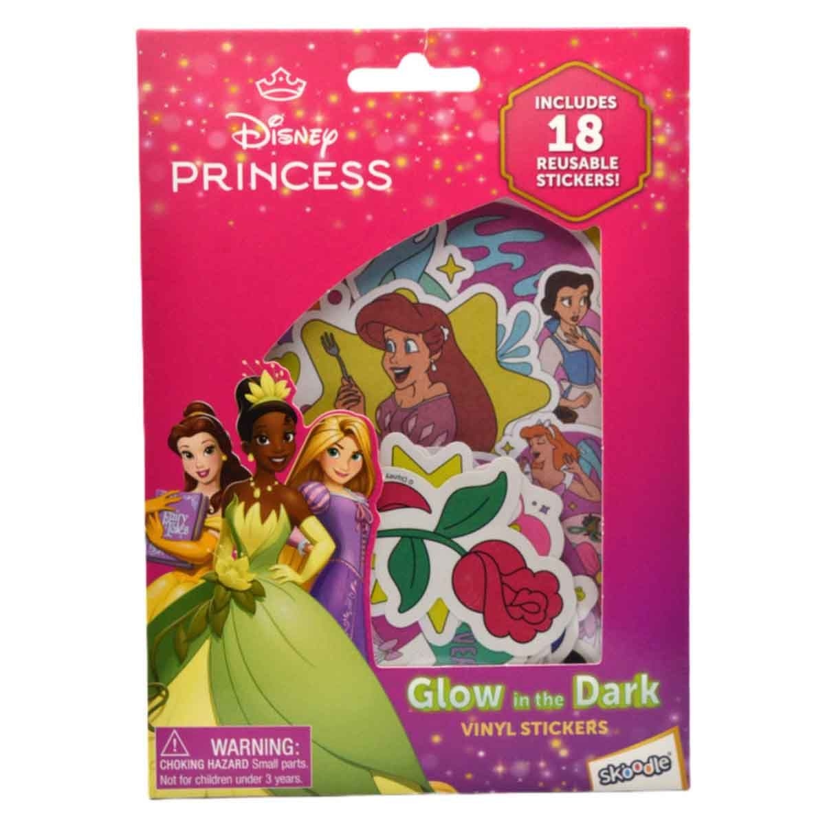 Disney Princess Glow in the Dark Stickers Unisex, 3-4 Years