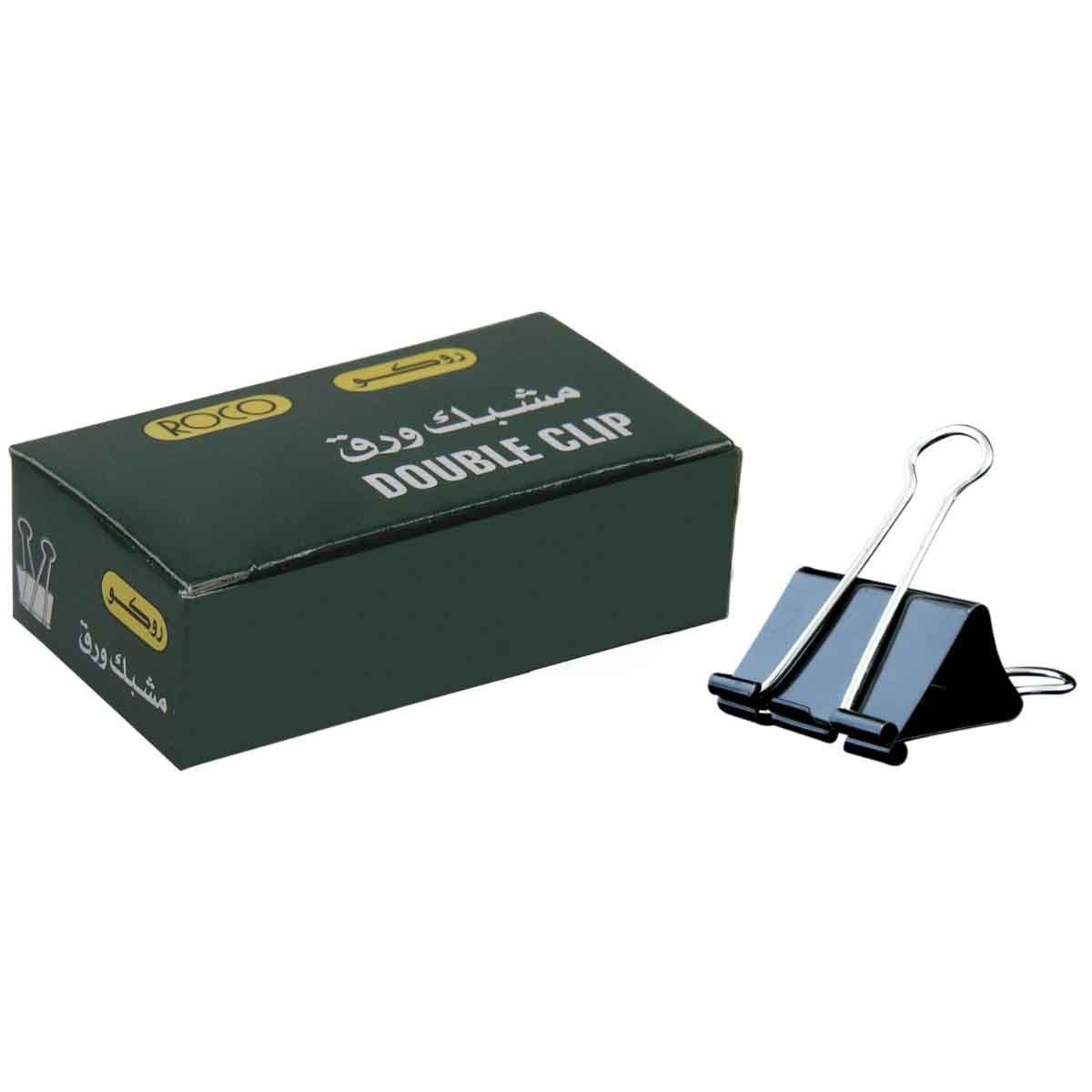 Roco Black 0.75" Paint Coated Binder Clips