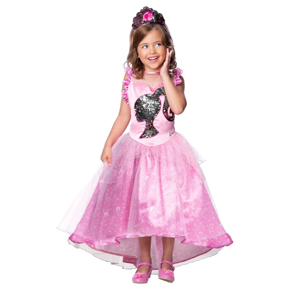 روبيز زي تنكري أميرة باربي مقاس M للبنات 5-7 سنوات