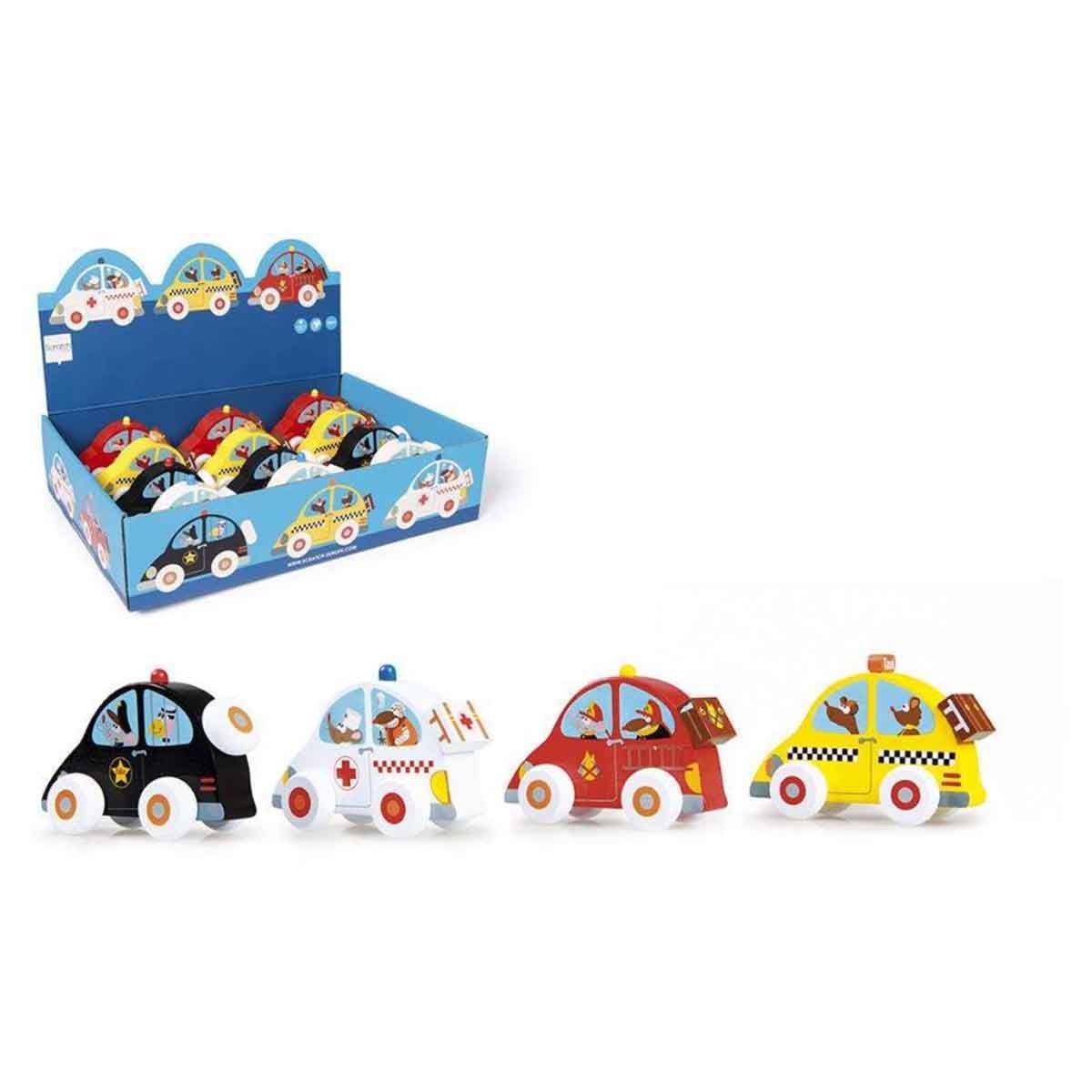 سكرتش يوروب سيارة متنوعة خشبية للجنسين 3 - 4 سنوات