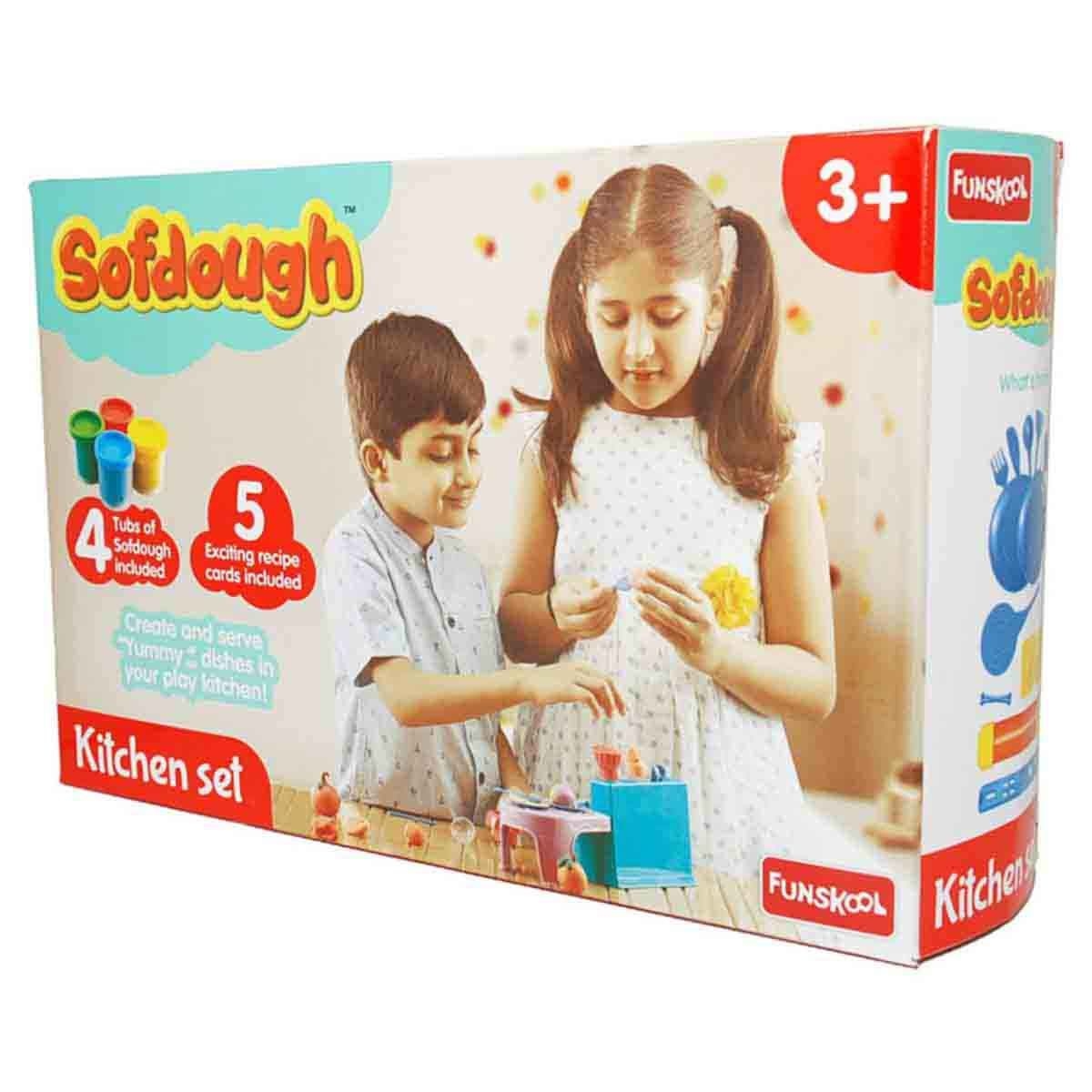 سوف دو مجموعة عجين المطبخ للأولاد والبنات عمر 3-4 سنوات