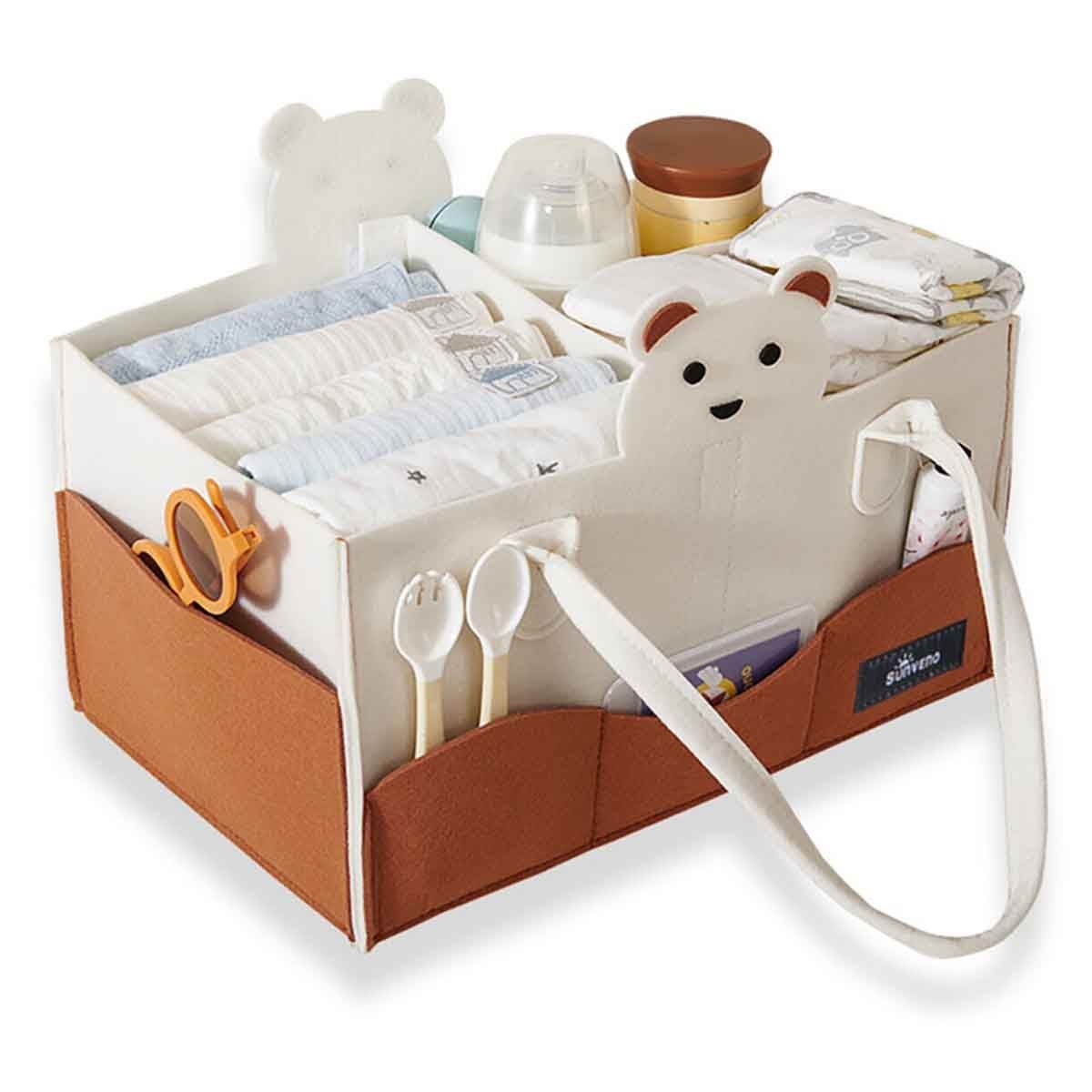 سنفينو منظم حفاضات باللون العاجي