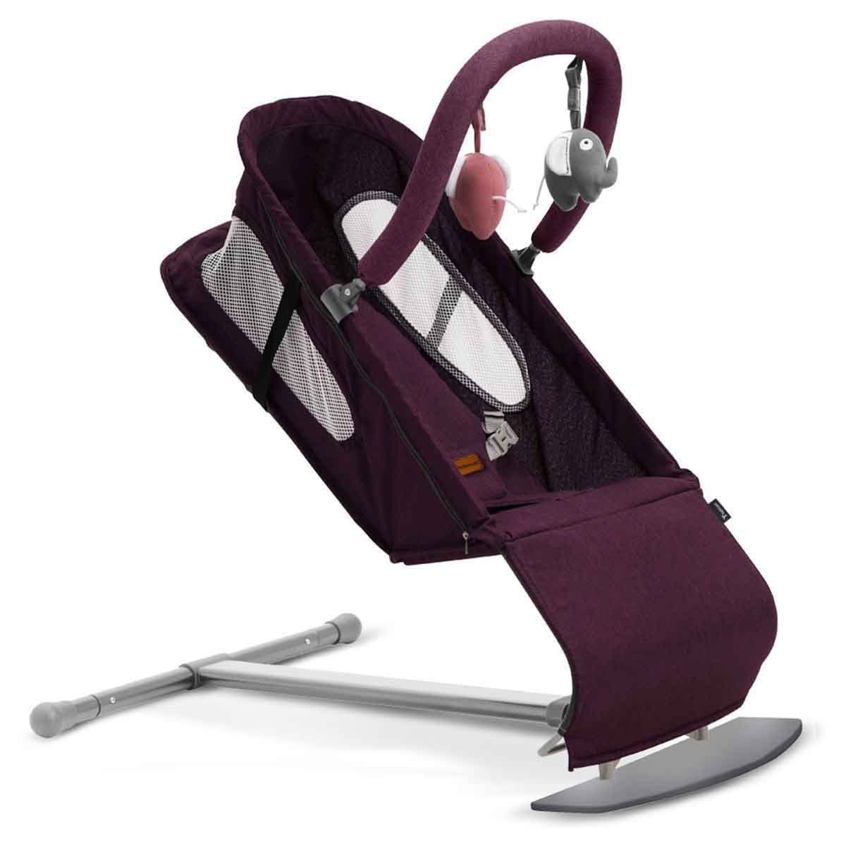 تيكنوم كرسي هزاز للأطفال باللون البنفسجي مع ألعاب